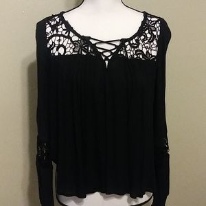Hollister Black Blouse